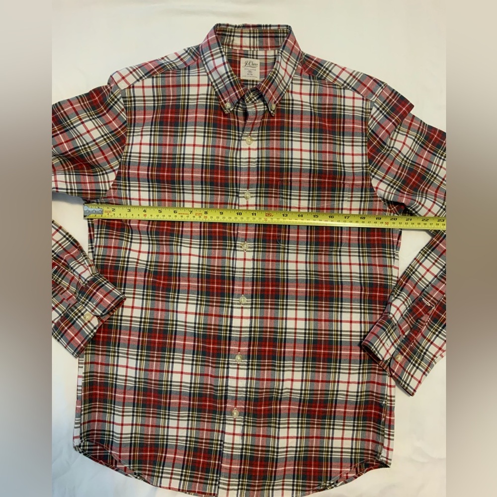 JCrew button down plaid oxford shirt